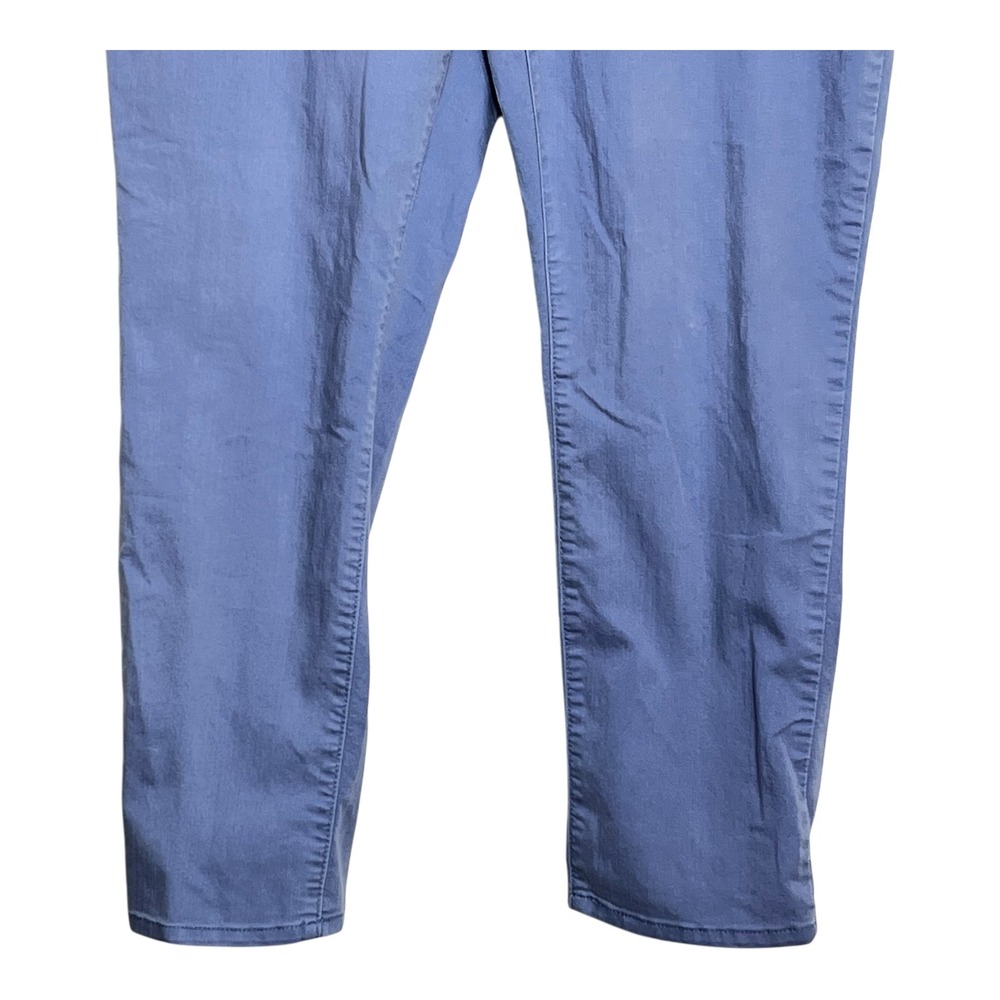 Chico's Blue Straight Leg Stretch Cotton Blend Pants Size 2.5 Regular Womens‎ - Picture 2 of 8